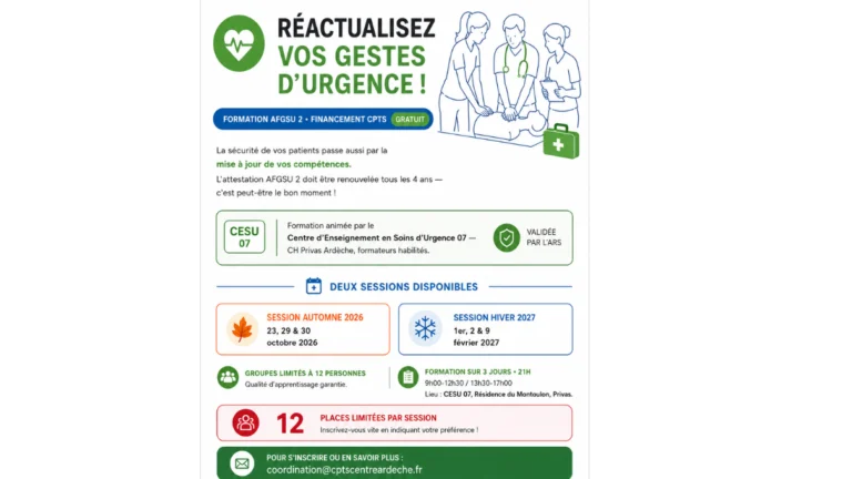 Réactualisez vos gestes d&rsquo;urgence – AFGSU 2