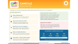 Canicule : gardons la tête froide !