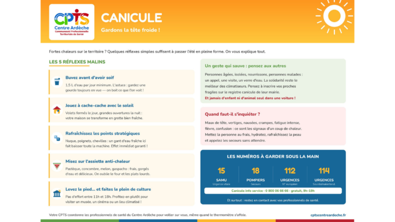 Canicule : gardons la tête froide !