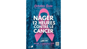 Nager 12 heures contre le cancer : la CPTS Centre Ardèche soutient l&rsquo;événement du 12 septembre