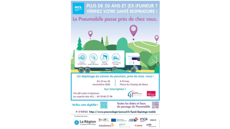 Le Pneumobile fait halte à Privas du 23 au 26 novembre 2026