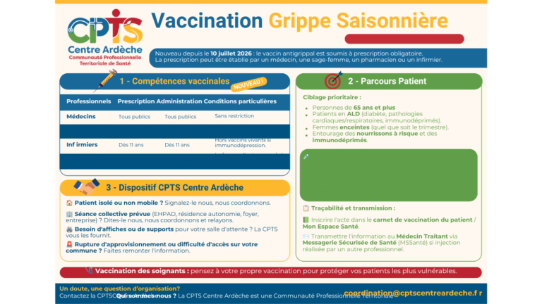 Vaccination grippe 2026-2027 : votre fiche réflexe